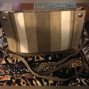 Rag & Bone Compass Crossbody Bag Purse Leather Suede Color Block Crossbody